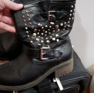 Journey motor cycle spiked boots size 9